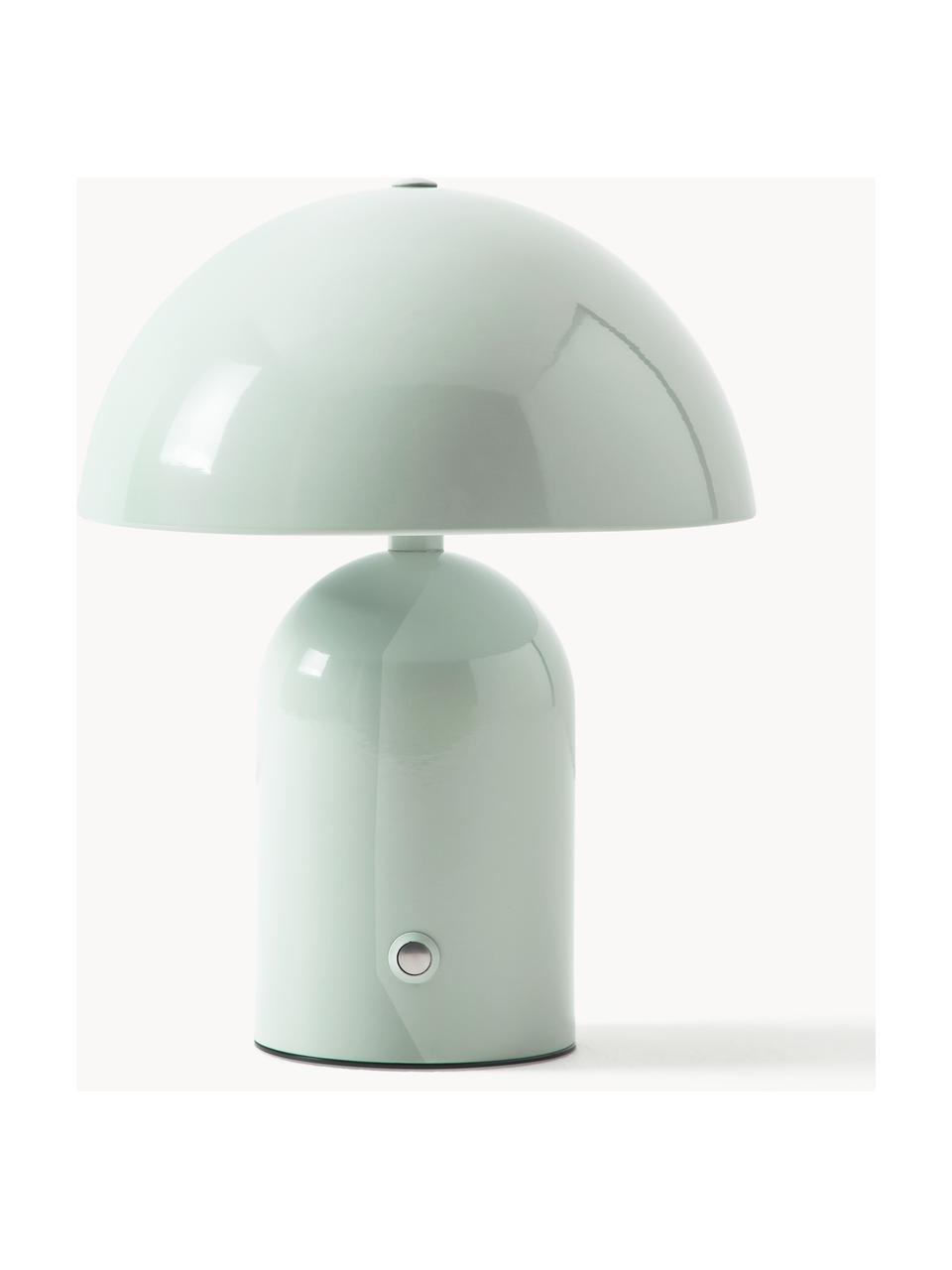 Lampada da tavolo piccola portatile a LED con luce regolabile Walter, Verde oliva, Ø 19 x Alt. 25 cm