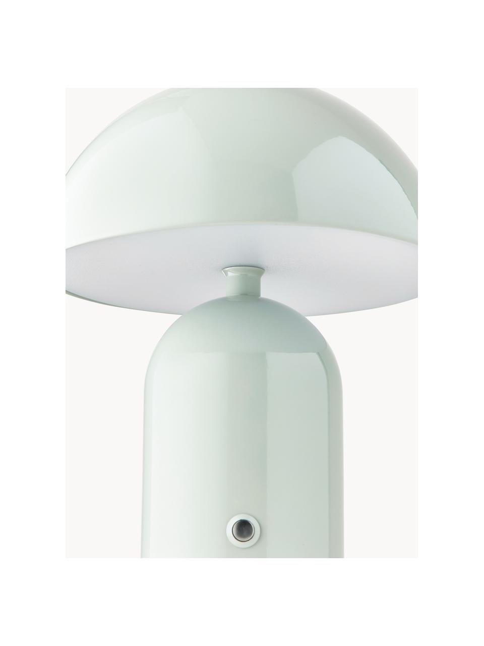 Lampada da tavolo piccola portatile a LED con luce regolabile Walter, Verde oliva, Ø 19 x Alt. 25 cm