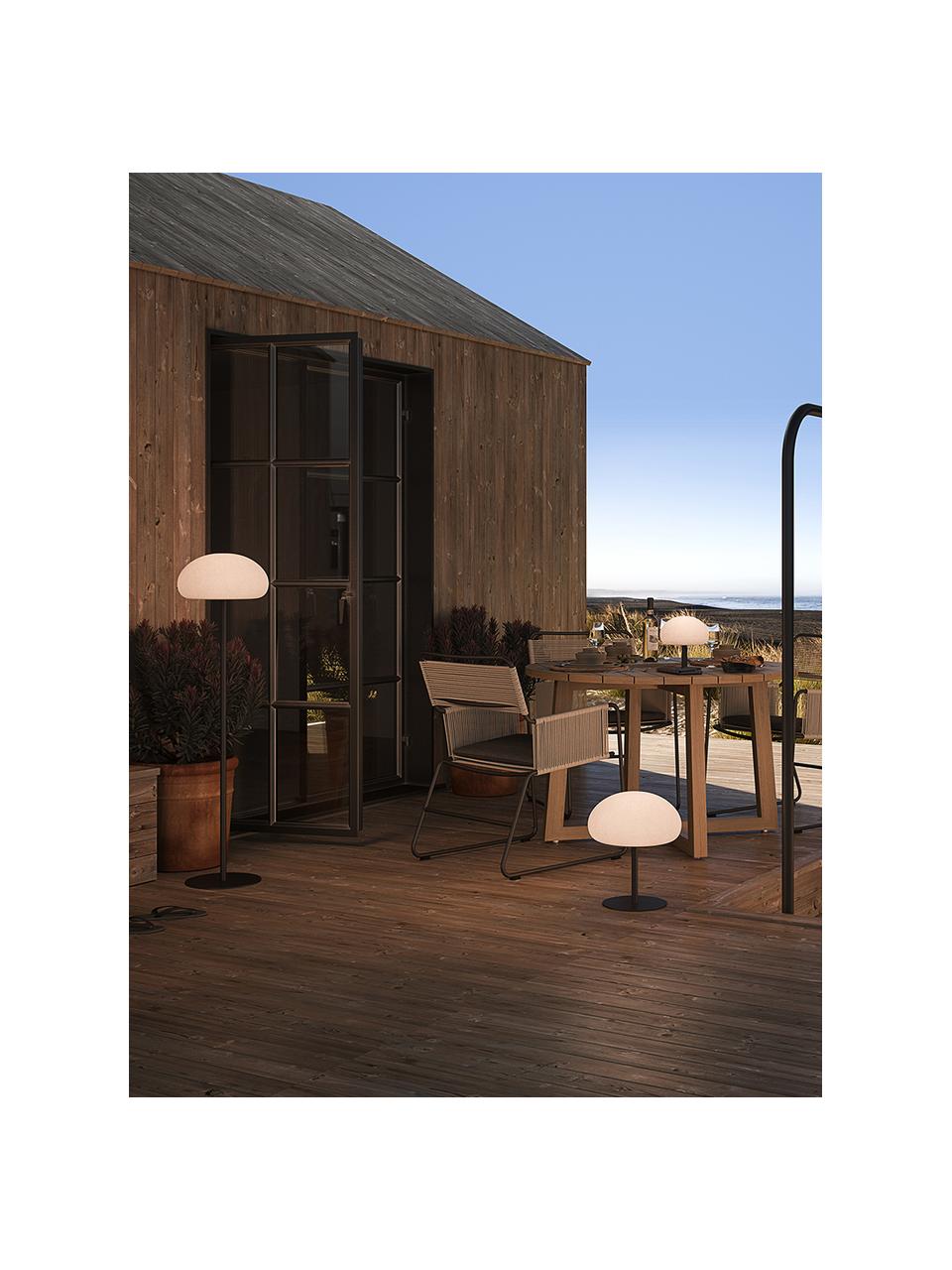 Lampada da terra mobile dimmerabile da esterno Sponge, Paralume: plastica, Bianco, nero, Ø 34 x Alt. 126 cm