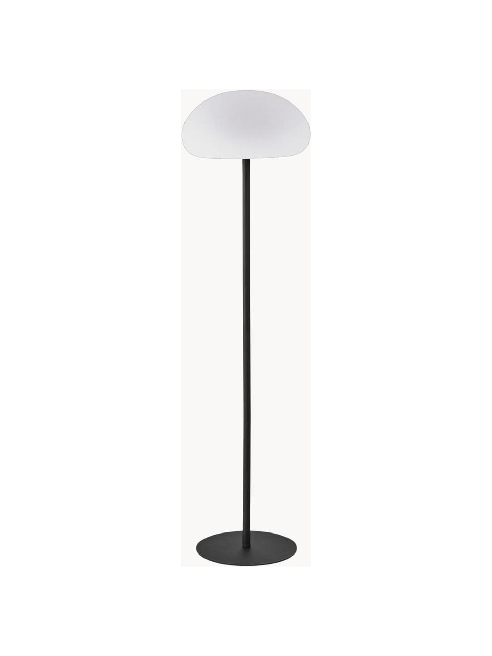 Lampada da terra portatile da esterno con luce regolabile Sponge, Paralume: plastica, Nero, bianco, Ø 34 x Alt. 126 cm