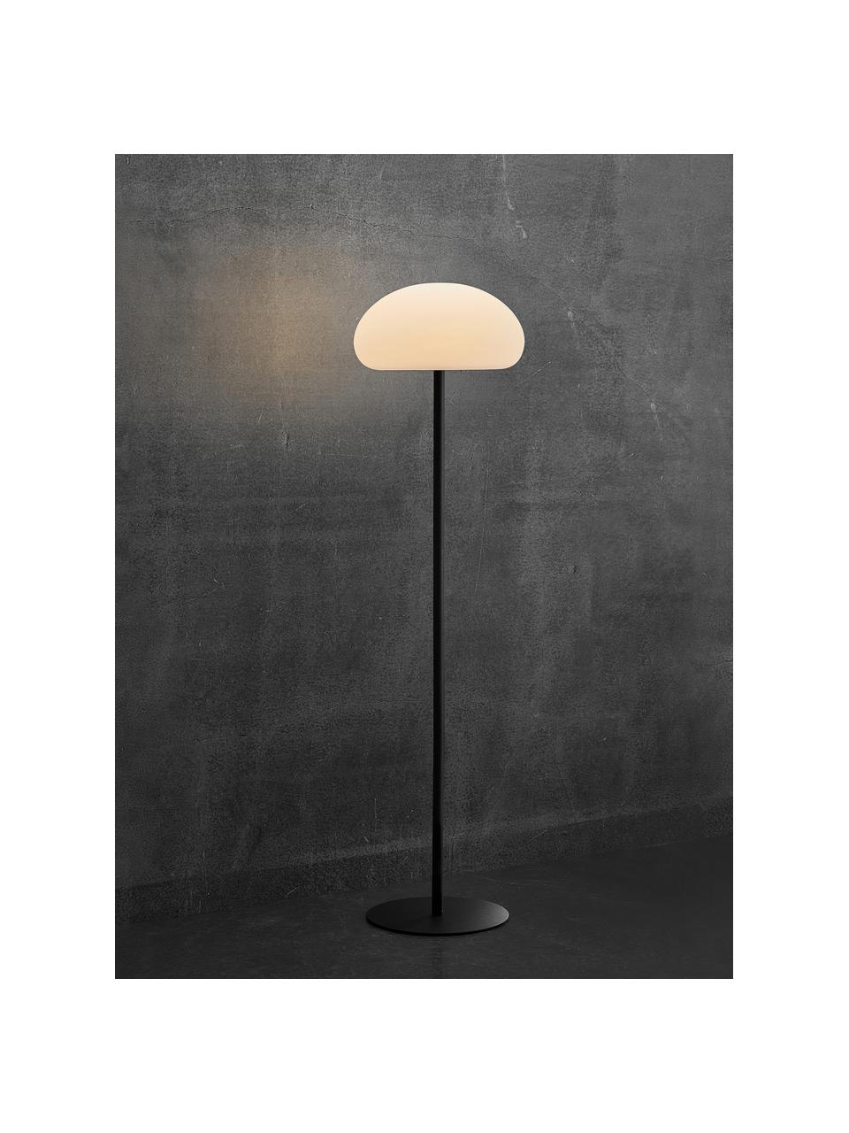 Lampada da terra portatile da esterno con luce regolabile Sponge, Paralume: plastica, Nero, bianco, Ø 34 x Alt. 126 cm