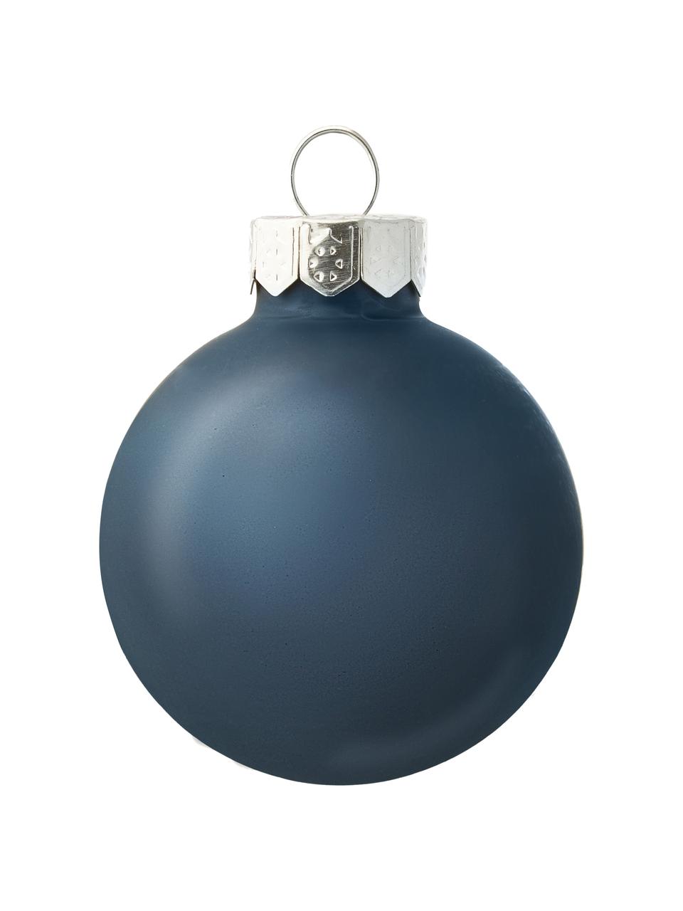 Boules de Noël Evergreen, 6 élém., Bleu, Ø 10 cm, 4 pièces