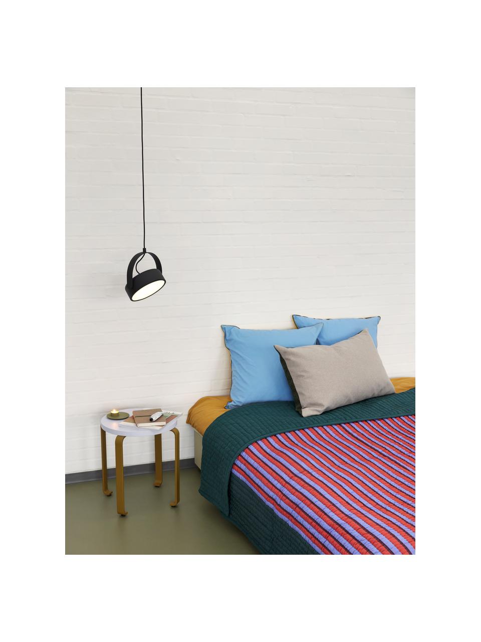 Kleine dimbare LED hanglamp Stage, Lamp: gecoat metaal, Antraciet, B 22 x H 27 cm