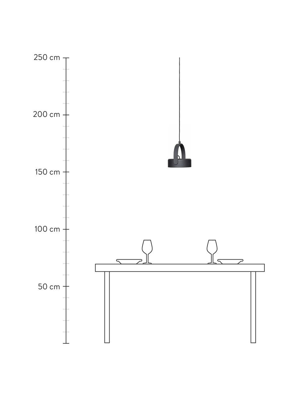 Petite suspension LED à intensité variable Stage, Anthracite, larg. 22 x haut. 27 cm