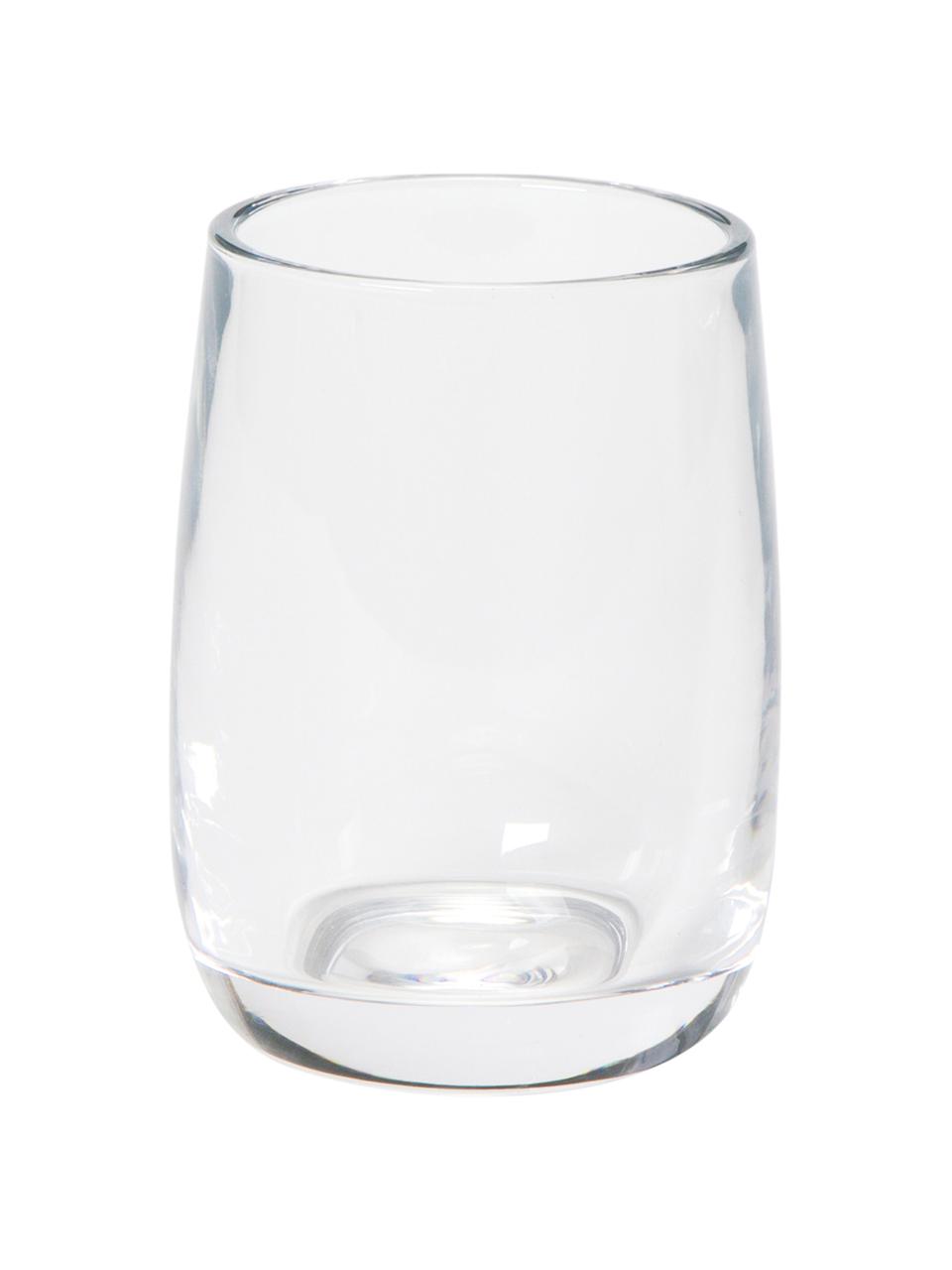 Tazza porta spazzolini Agada, Vetro, Trasparente, Ø 8 x Alt. 11 cm