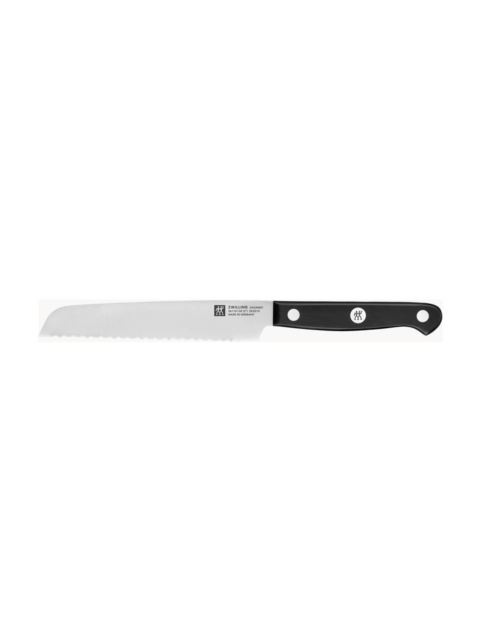Bloque de cuchillos autoafilables Gourmet, 7 pzas., Cuchillo: acero inoxidable, Marrón, negro, Set de diferentes tamaños