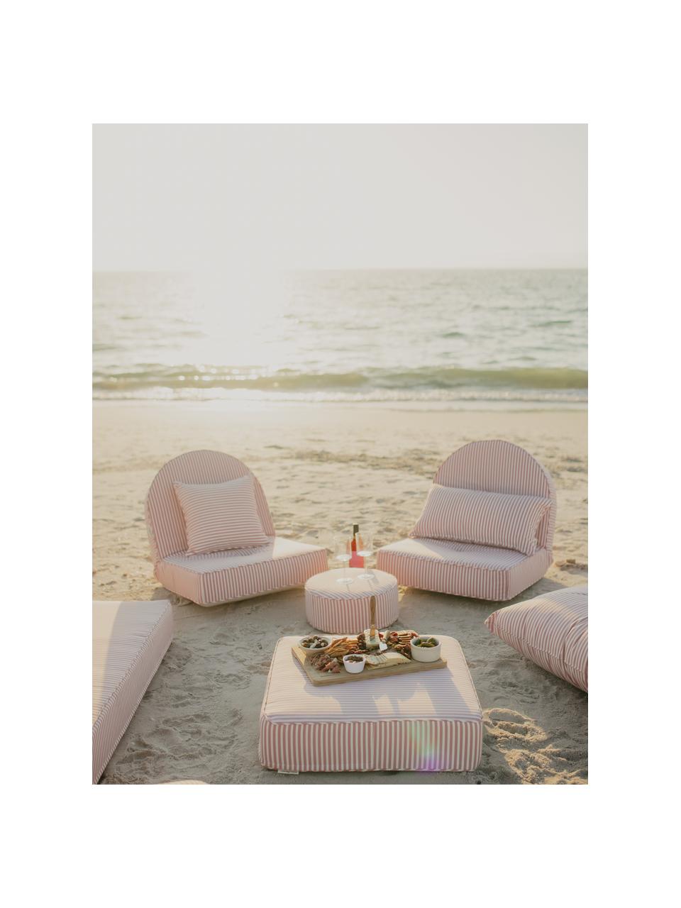 Coussin de sol lounge Sunny, Rose pâle, larg. 72 x long. 121 cm