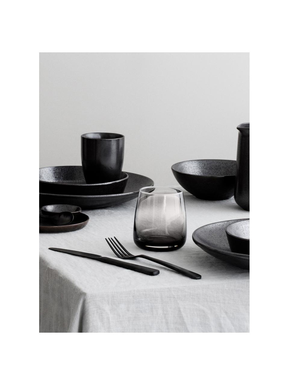 Mondgeblazen waterglazen Smoke, 4 stuks, Glas (kalk-soda), mondgeblazen, Transparant, fumé, Ø 9 x H 10 cm