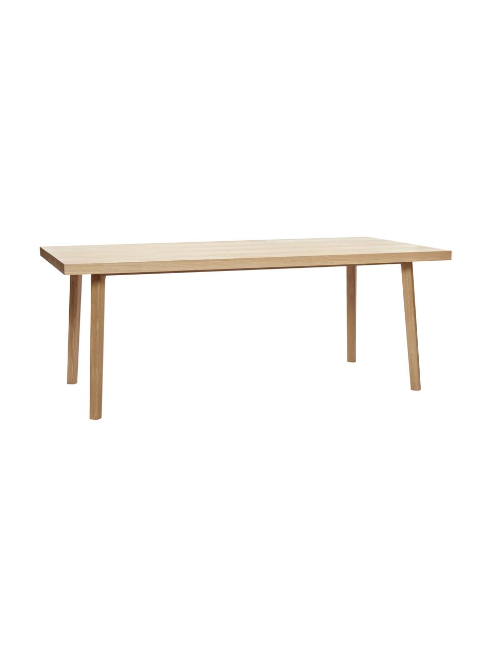 Tavolo a spina di pesce in legno di quercia, 200 x 100 cm, Legno di quercia certificato FSC, Legno di quercia, Larg. 200 x Prof. 100 cm