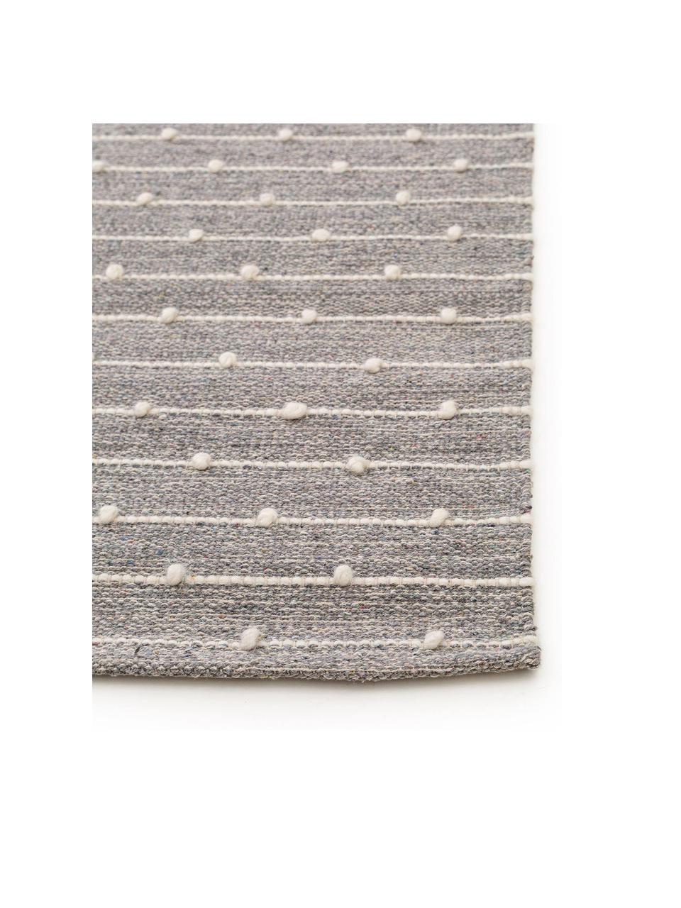 Tapis kilim tissé à la main gris-beige Lupo, Gris