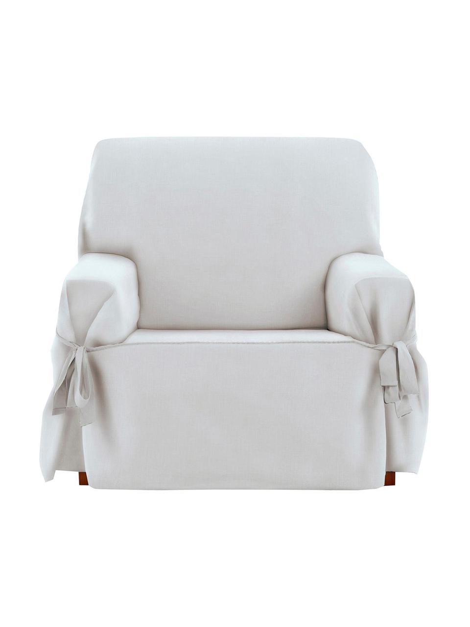 Housse de fauteuil Levante, 65 % coton, 35 % polyester, Couleur crème, larg. 120 x haut. 110 cm