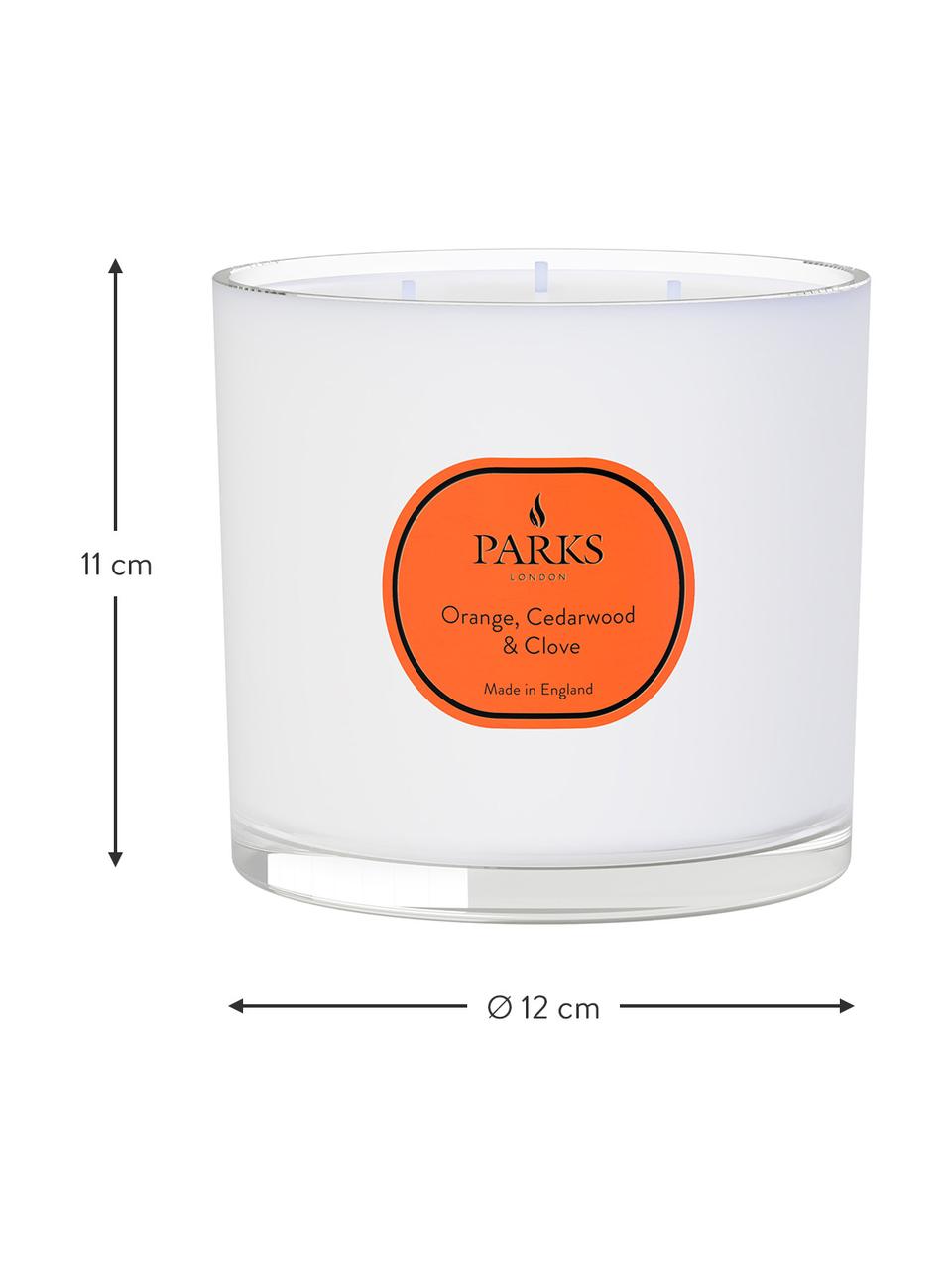 Vonná svíčka se třemi knoty Vintage Aromatherapy (pomeranč, cedr & hřebíček), Pomeranč, cedr, karafiát, Ø 12 cm, V 11 cm