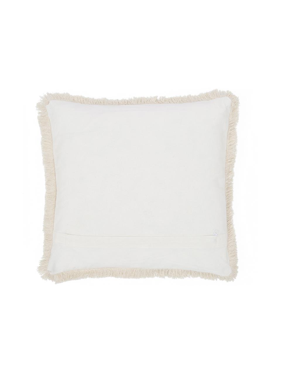 Ethno Kissen Klana, mit Inlett, Baumwolle, Beige, 45 x 45 cm