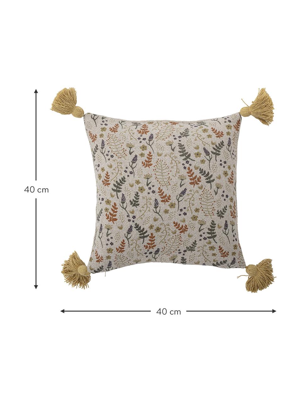 Coussin enfant Filipa, Beige, imprimé, larg. 40 x long. 40 cm