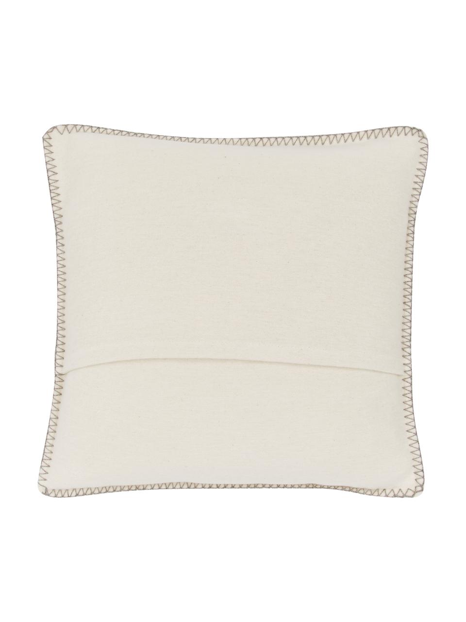 Housse de coussin polaire Sylt, Blanc crème, beige