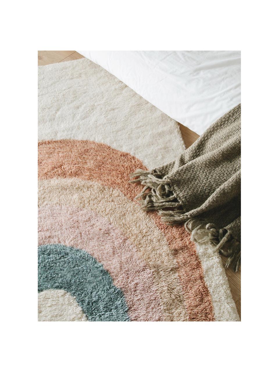 Alfombra infantil artesanal de lana con flecos Rainbow, 100% lana

Las alfombras de lana se pueden aflojar durante las primeras semanas de uso, la pelusa se reduce con el uso diario., Beige claro, multicolor, An 80 x L 120 cm (Tamaño XS)