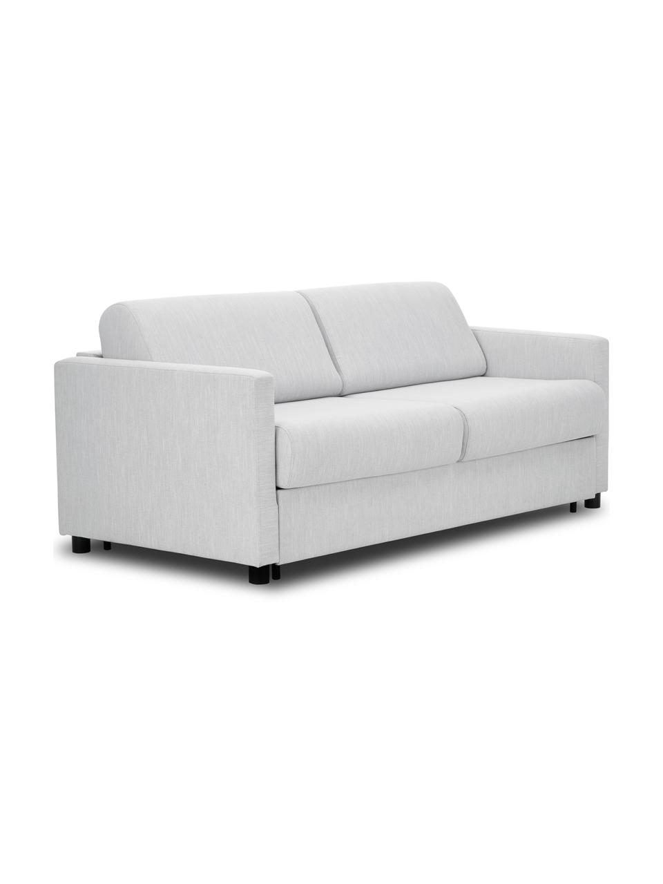 Divano letto 2 posti Morgan, Rivestimento: 100% poliestere Il rivest, Piedini: legno massiccio di pino v, Tessuto grigio chiaro, Larg. 187 x Prof. 92 cm
