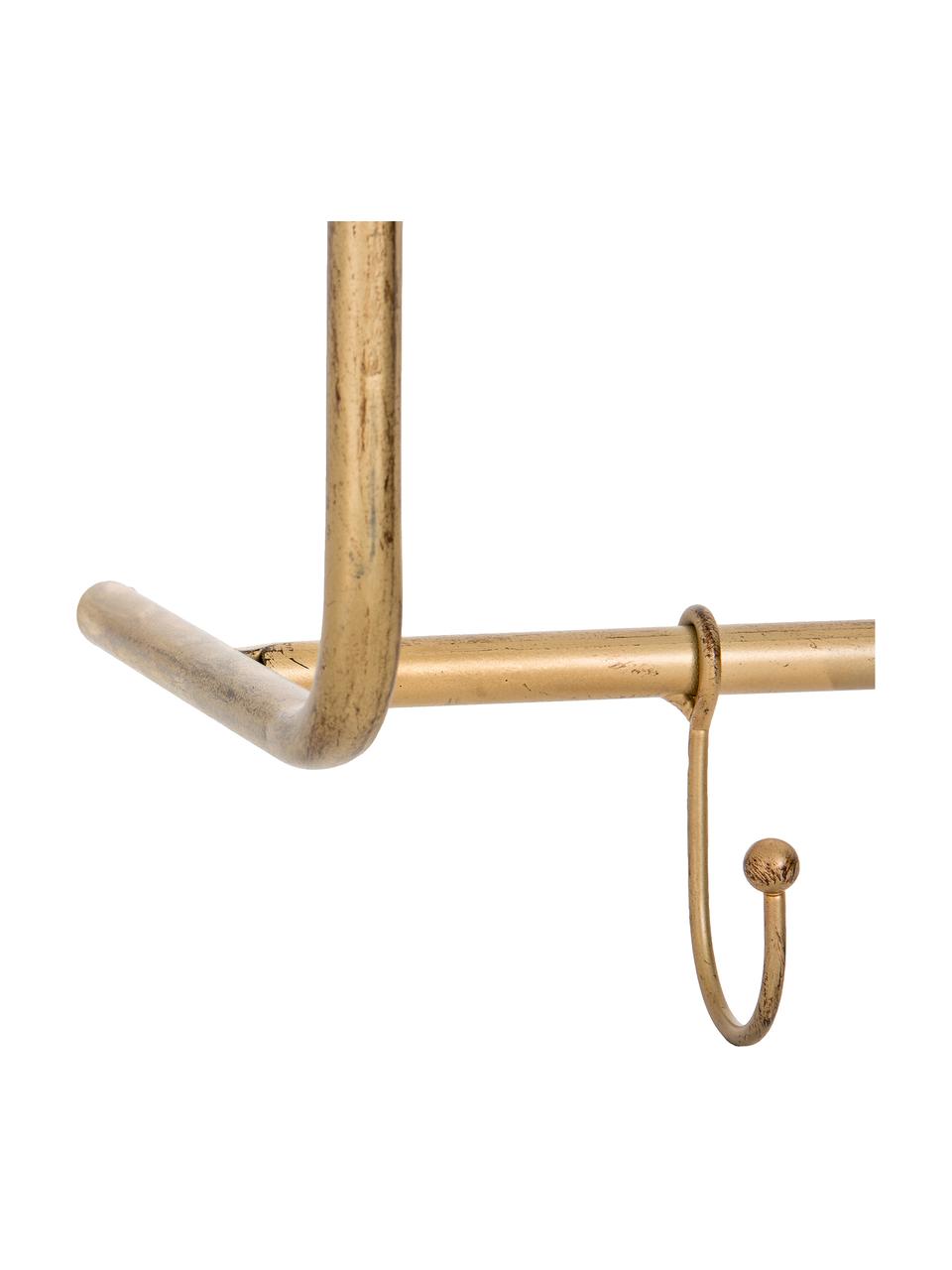 Nástěnný věšák Hatstand, Mosazná, Š 63 cm, V 23 cm