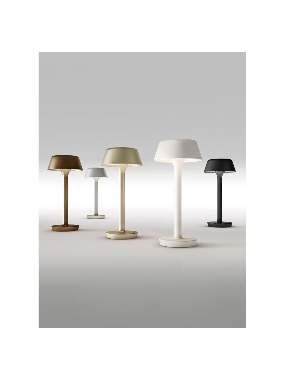 Malá přenosná LED stolní lampa Firefly In The Sky, stmívatelná, Potažený hliník, Černá, Ø 12 cm, V 27 cm