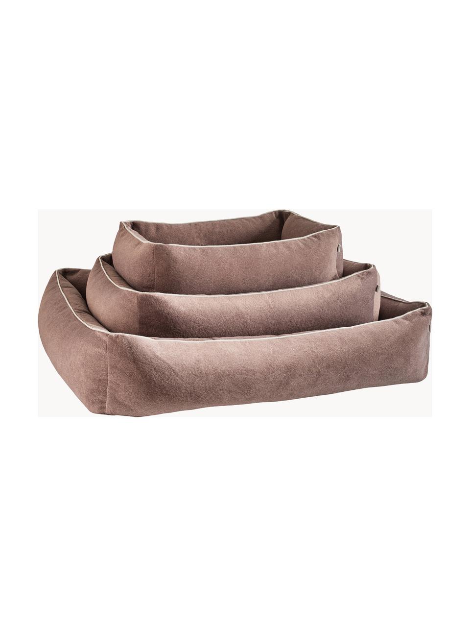 Lit pour chien en velours Classic, tailles variées, Velours vieux rose, larg. 68 x prof. 55 cm