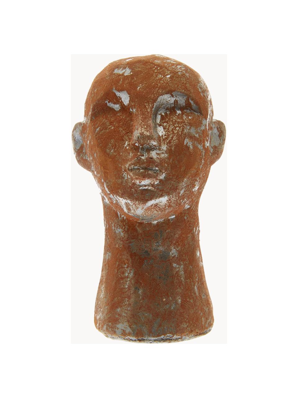 Decoratieve objectenset Figure Talvik Head, 3-delig, Beton, Gebroken wit, nougat, lichtbeige, Ø 9 x H 15 cm