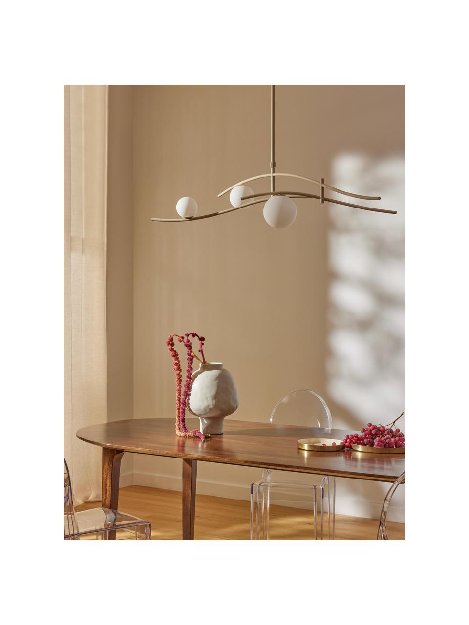 Lampa wisząca Nebo, Jasny beżowy, S 120 x W 87 cm