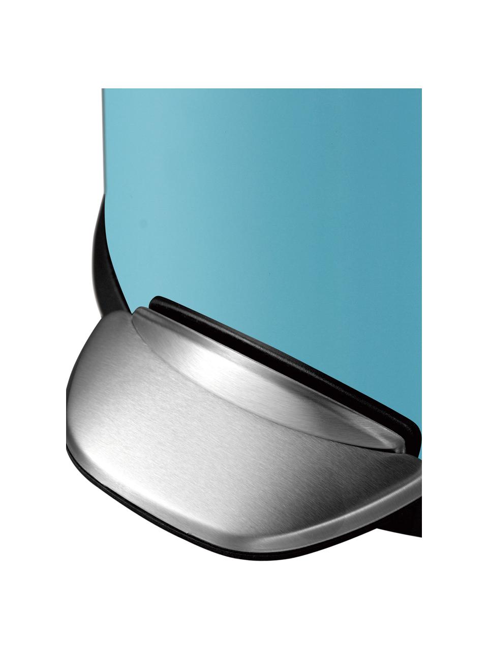 Kosz na śmieci z funkcją pedału Belle Deluxe, Jasny niebieski, odcienie srebrnego, Ø 29 x W 69 cm, 30 l
