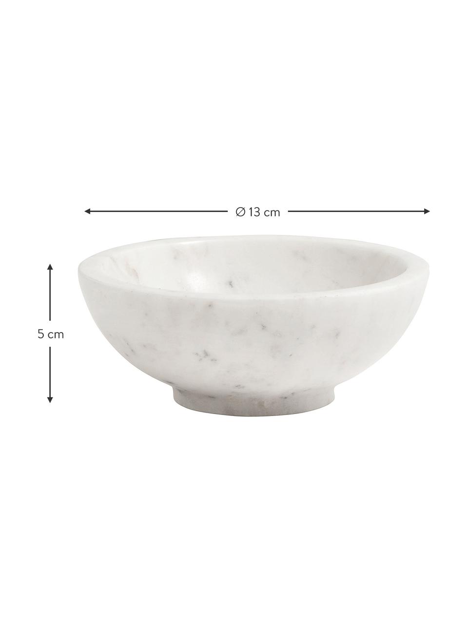 Cuenco de mármol Lorka, Mármol, Blanco, Ø 13 x Al 5 cm