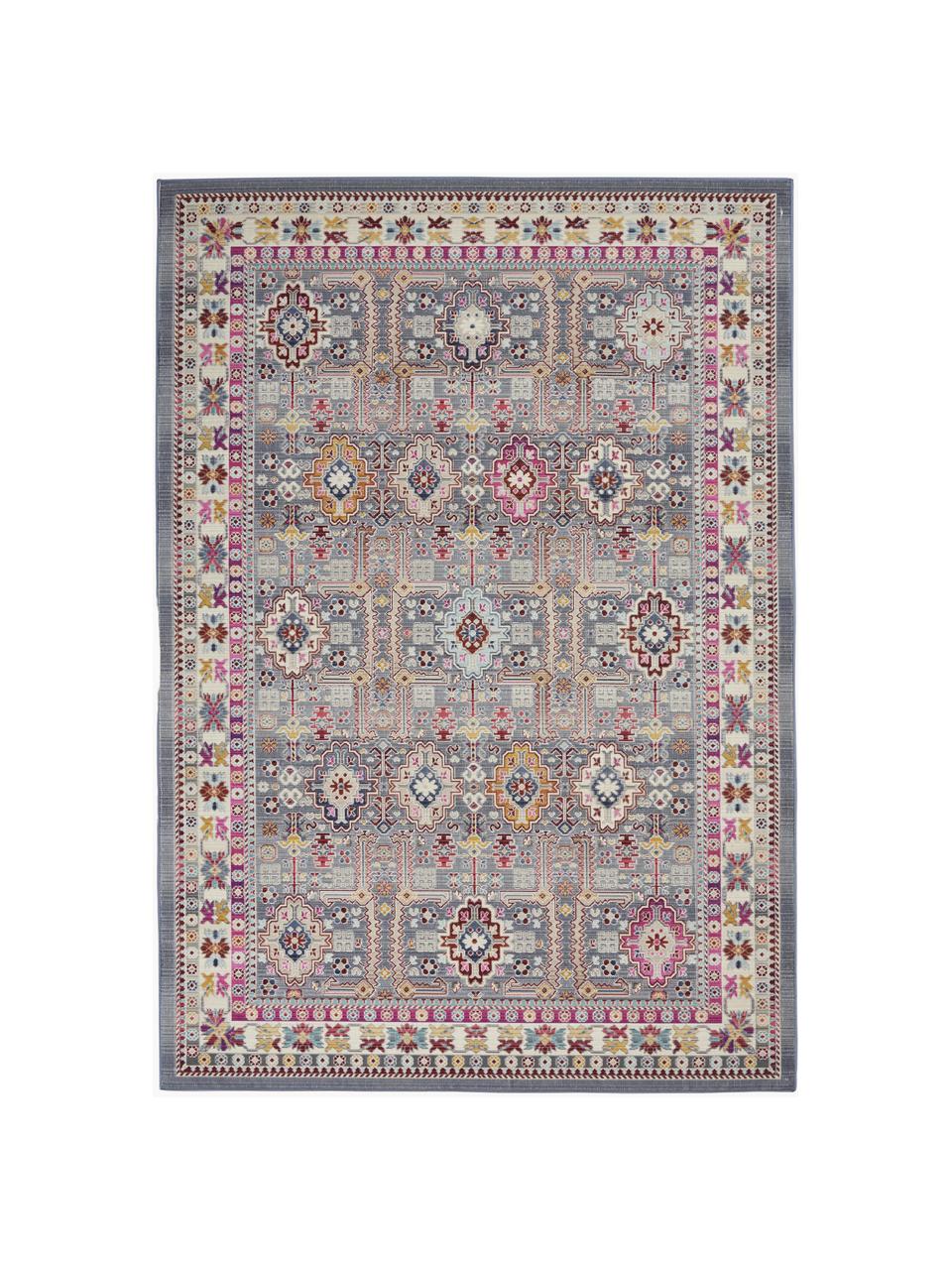 Teppich Kashan mit Vintagemuster, Flor: 100 % Polypropylen, Bunt, B 121 x L 173 cm (Grösse S)