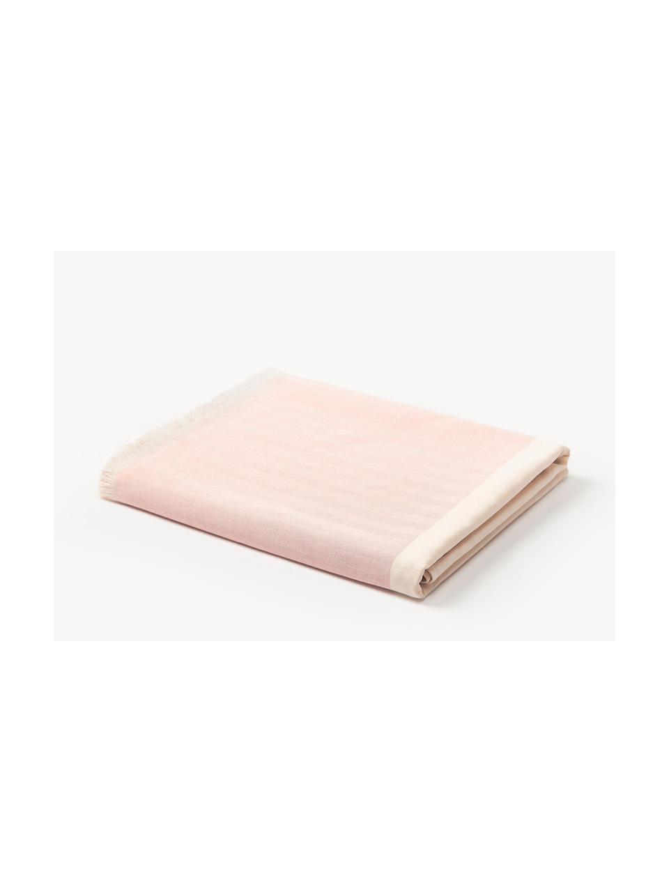 Set de toallas texturizadas Yara, 3 uds., Rosa palo, blanco Off White, An 100 x L 180 cm