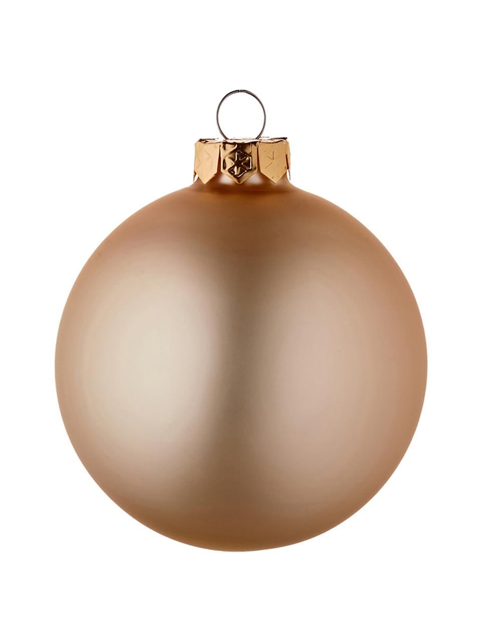 Set palline di Natale Evergreen Ø8 cm, 6 pz, Crema, Ø 8 cm