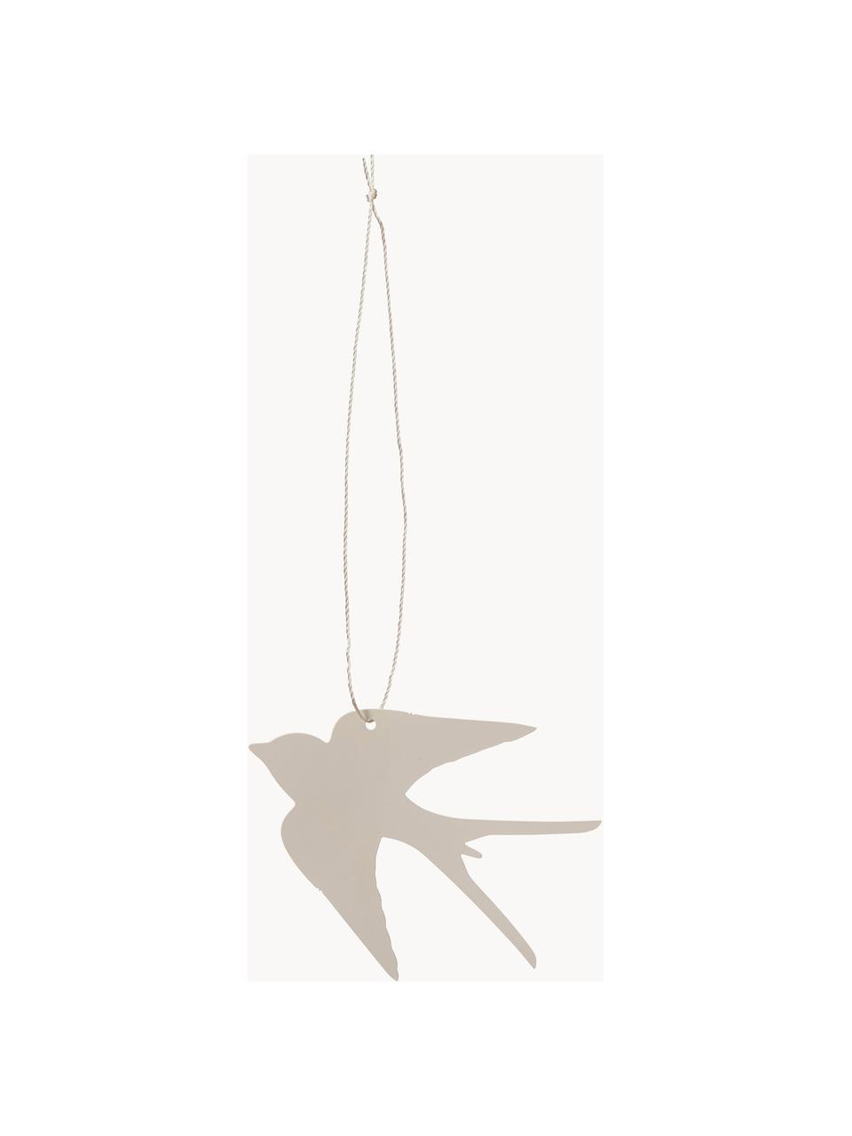Velikonoční dekorace Birdie, 4 ks, Nerezová ocel s práškovým nástřikem, Světle béžová, Š 6 cm, V 5 cm
