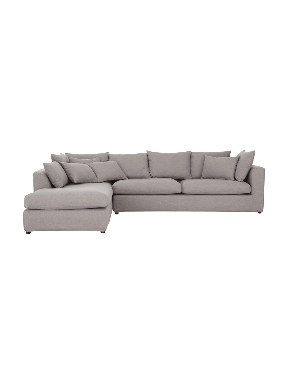 Sofa narożna Zach, Tapicerka: polipropylen Dzięki tkani, Nogi: tworzywo sztuczne, Taupe tkanina, S 300 x G 213 cm, lewostronna