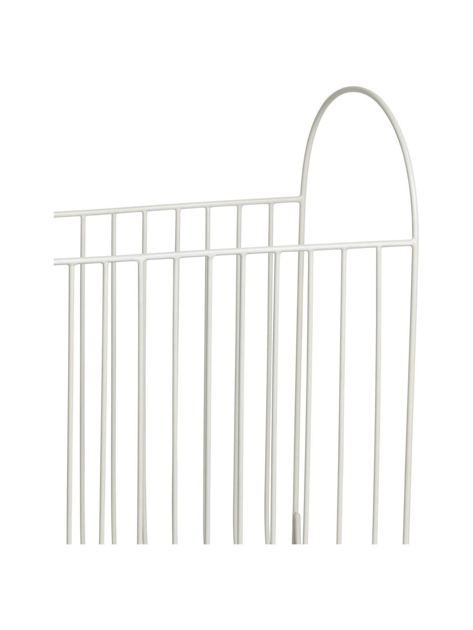 Zeitschriftenhalter Maggie, Eisen, pulverbeschichtet, Off White, B 40 x H 51 cm