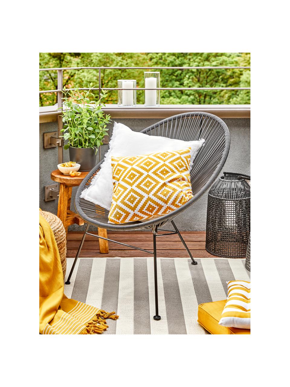 Poszewka na poduszkę Miami, 100% bawełna, Żółty, S 45 x D 45 cm