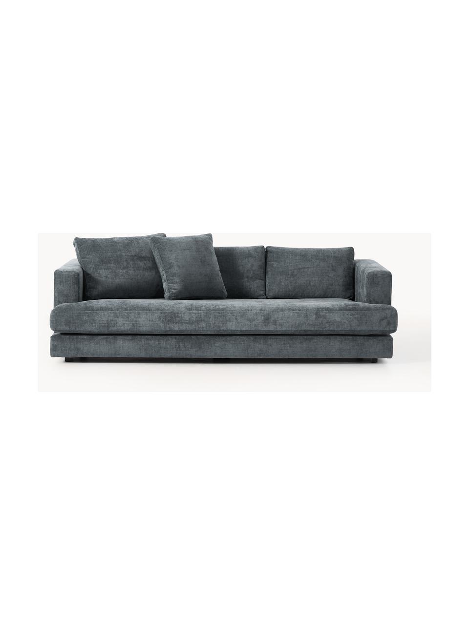 Sofa Tribeca (3-Sitzer), Bezug: 100 % Polyester Der strap, Gestell: Buchenholz, Kiefernholz, , Webstoff Graublau, B 228 x T 104 cm