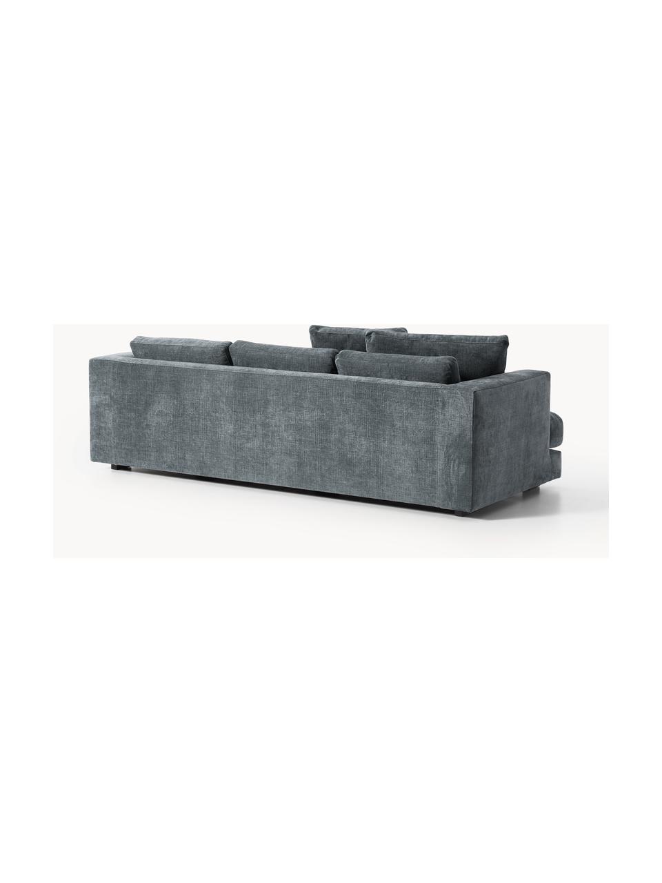 Sofa Tribeca (3-Sitzer), Bezug: 100 % Polyester Der strap, Gestell: Buchenholz, Kiefernholz, , Webstoff Graublau, B 228 x T 104 cm