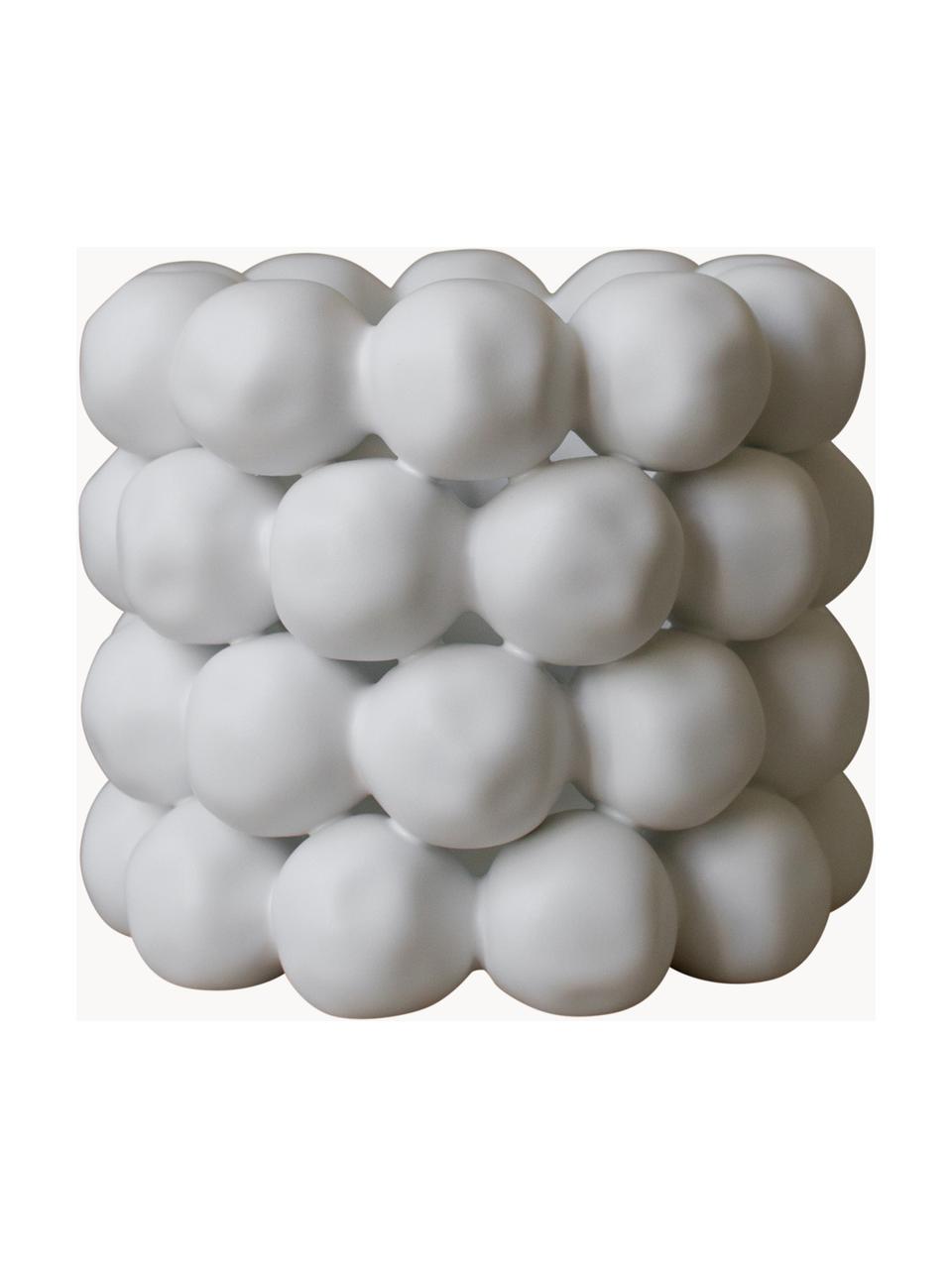 Bougeoir design Bright, Céramique, Luminaire : blanc, mat, Ø 17 x haut. 15 cm