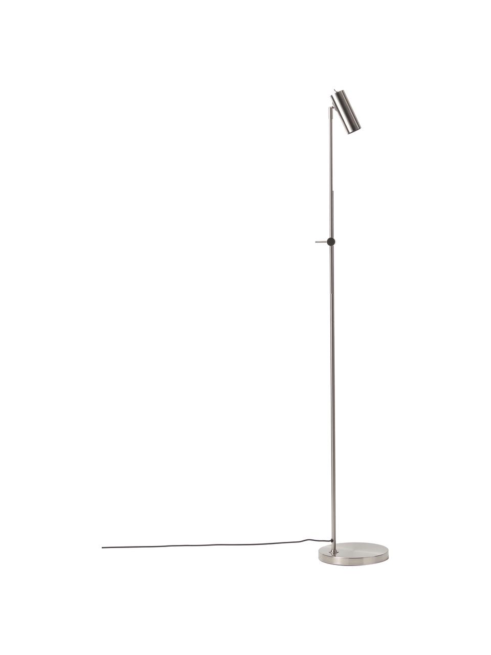 Leselampe Cassandra, Lampenschirm: Metall, galvanisiert, Silberfarben, matt, H 152 cm