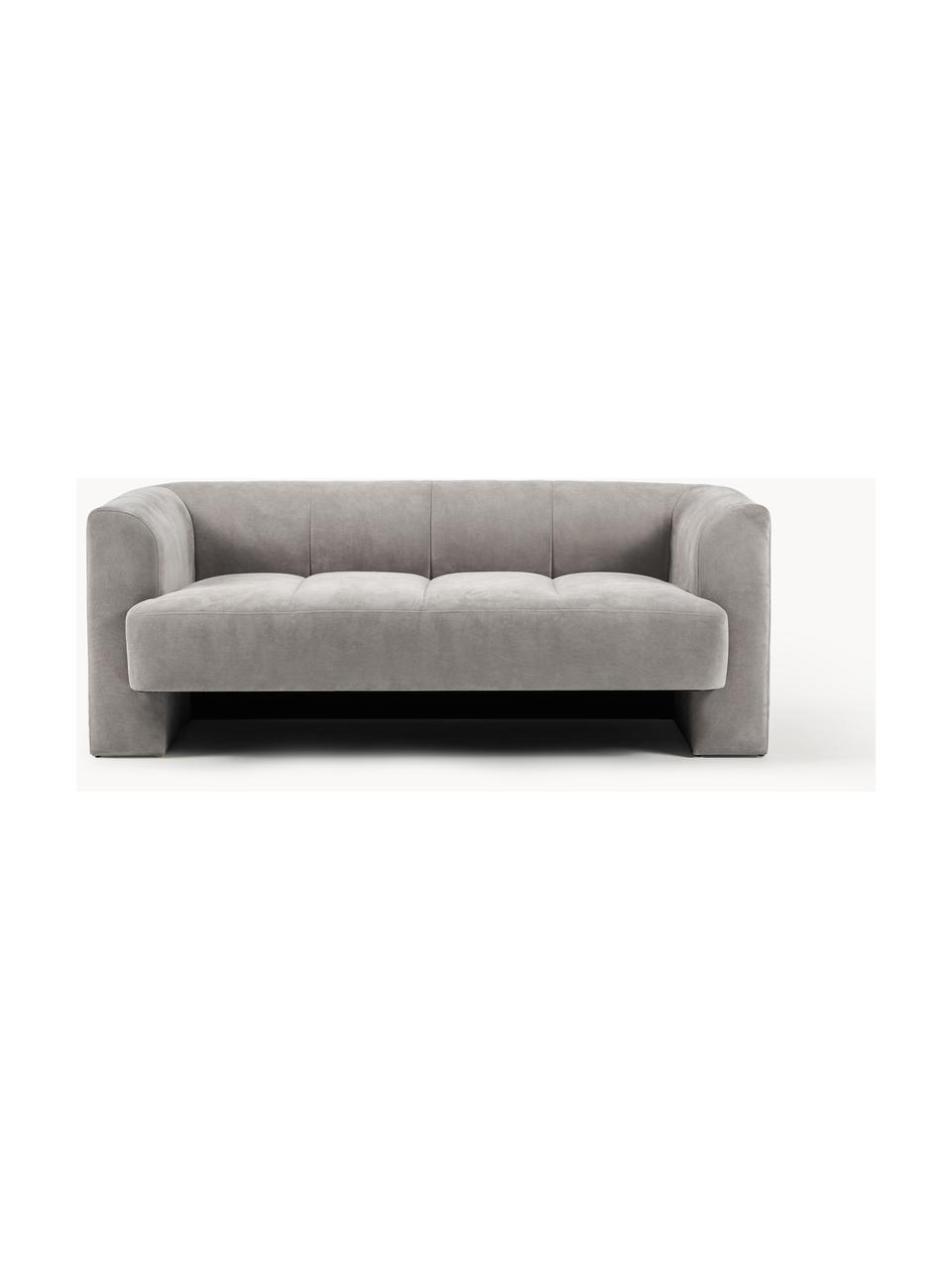 Sofa Bobi (2-osobowa), Tapicerka: 88% poliester, 12% nylon , Stelaż: lite drewno sosnowe z cer, Ciemnoszara tkanina, S 178 x G 82 cm