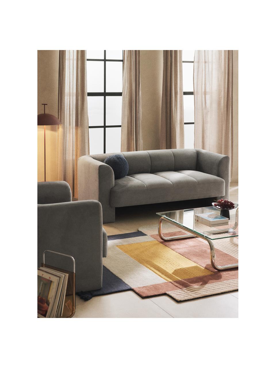 Sofa Bobi (2-Sitzer), Bezug: 88 % Polyester, 12 % Nylo, Gestell: Massives Kiefernholz Dies, Webstoff Dunkelgrau, B 178 x T 82 cm