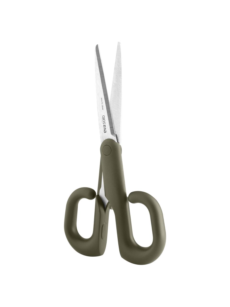 Kuchynské nožnice Green Tool, Plast, nehrdzavejúca oceľ, Zelená, odtiene striebornej, D 20 cm