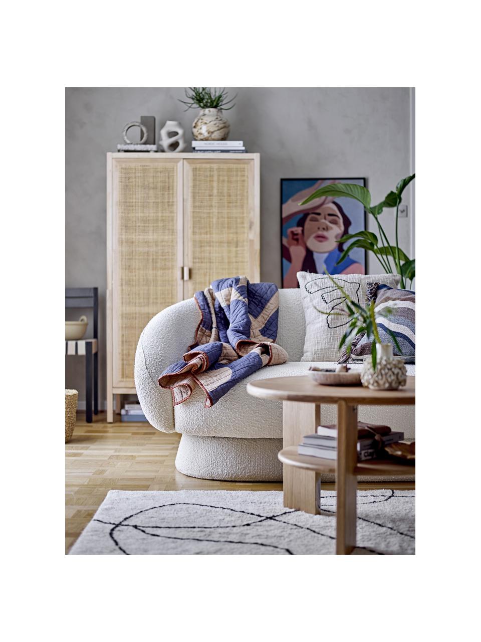 Ronde houten salontafel Lourdes, MDF, Hout, Ø 72 cm