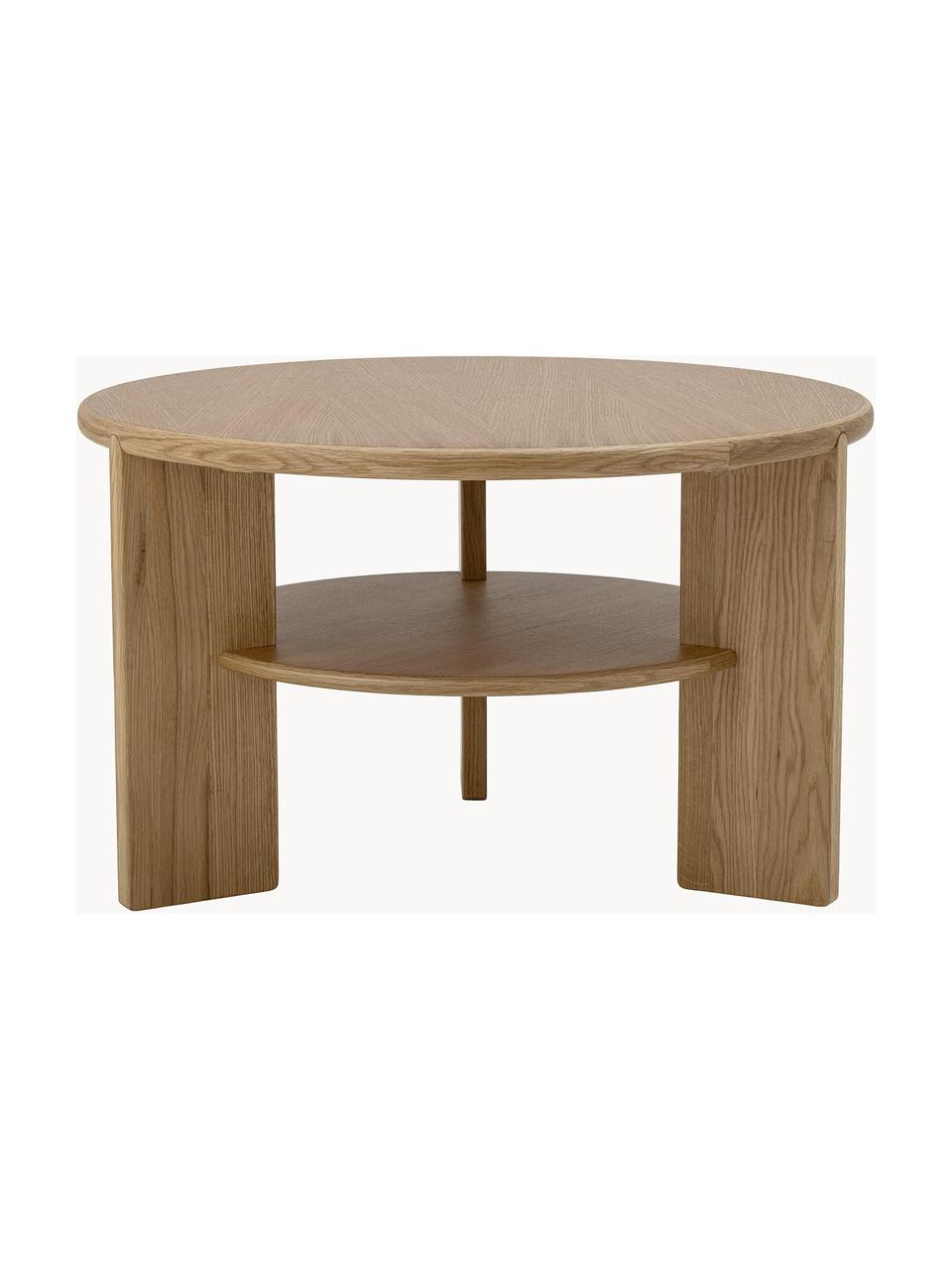 Table basse ronde en bois Lourdes, MDF, Bois, Ø 72 cm