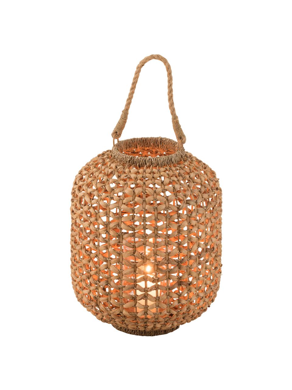 Lanterna in rattan Lena, Rattan, metallo, Marrone chiaro, Ø 32 x Alt. 39 cm