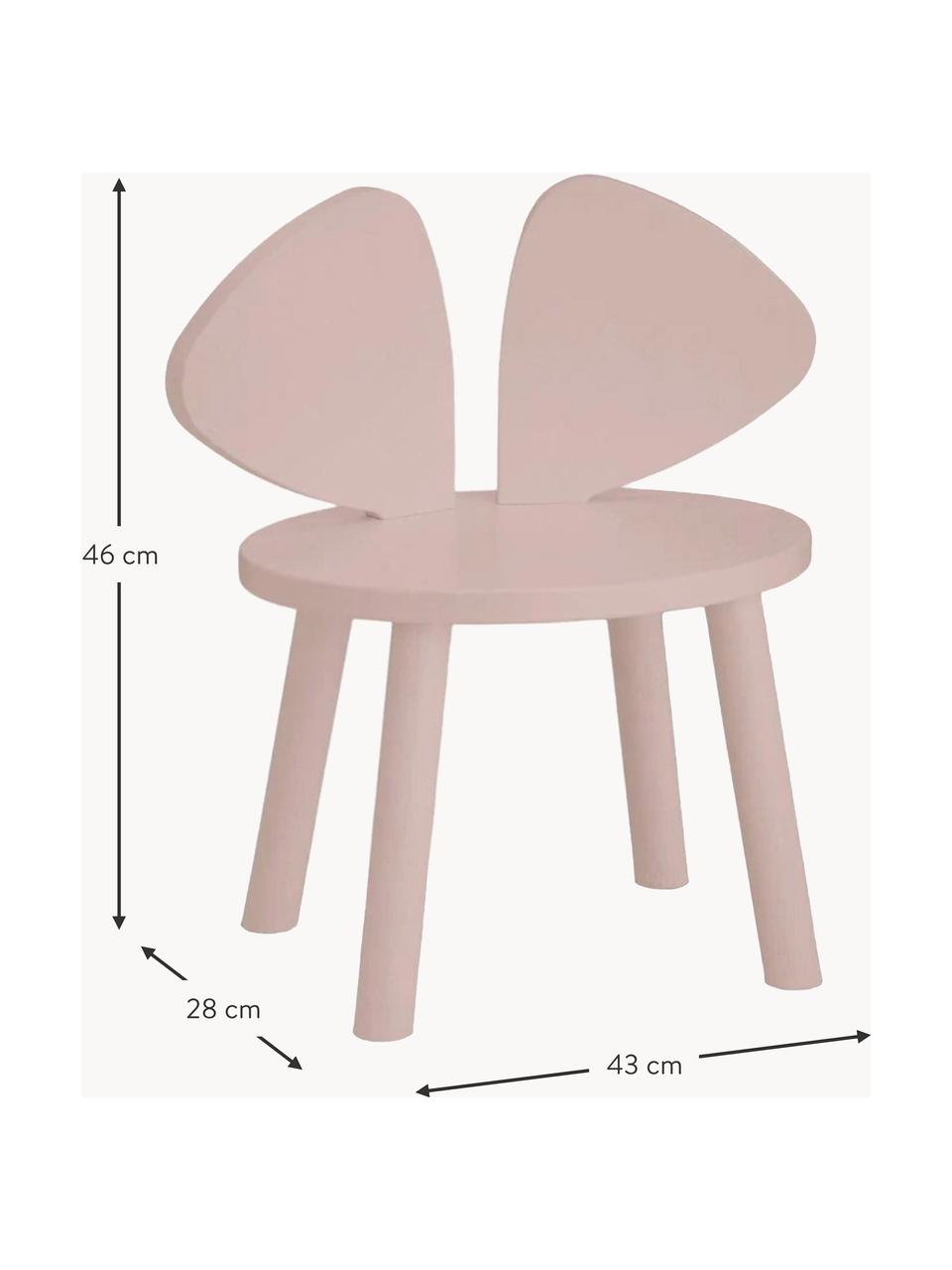 Chaise en bois pour enfant Mouse, Bois de bouleau, laqué

Ce produit est fabriqué à partir de bois certifié FSC® et issu d'une exploitation durable, Rose pâle, larg. 43 x prof. 28 cm