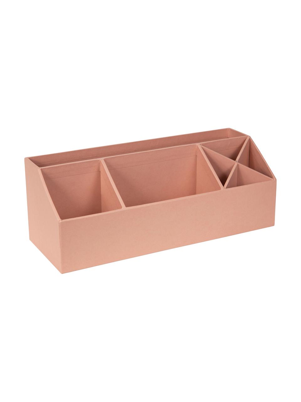 Organizer biurowy Elisa, Tektura laminowana, Brudny różowy, S 33 x W 13 cm