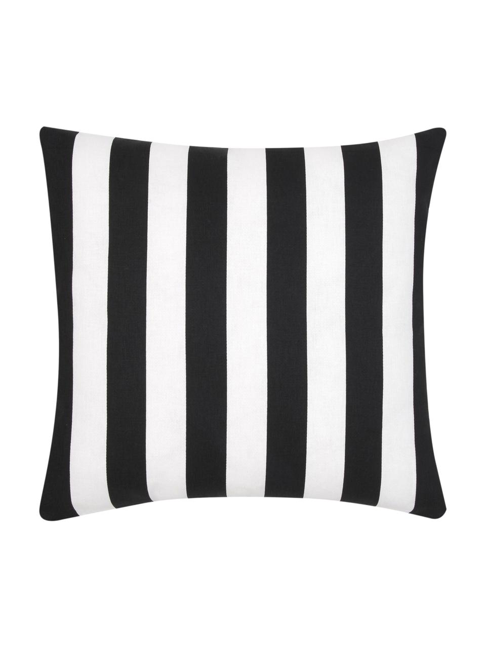 Poszewka na poduszkę Timon, 100% bawełna, Czarny, biały, S 40 x D 40 cm
