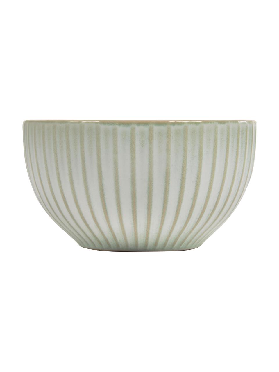 Bol céramique vert clair Itziar, 2 pièces, Céramique, Vert clair, Ø 17 x haut. 7 cm, 630 ml