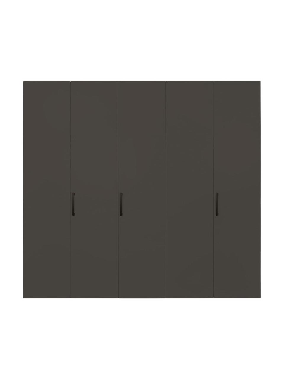 Drehtürenschrank Madison 5-türig, inkl. Montageservice, Korpus: Holzwerkstoffplatten, lac, Anthrazit, B 252 cm x H 230 cm